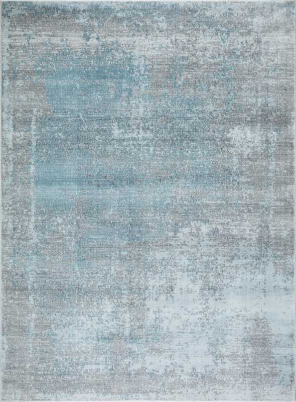 Distress grey blue rug